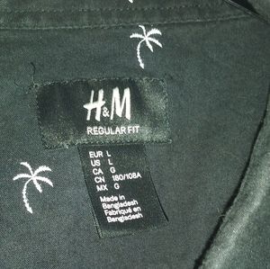 Hm button short sleeve button up